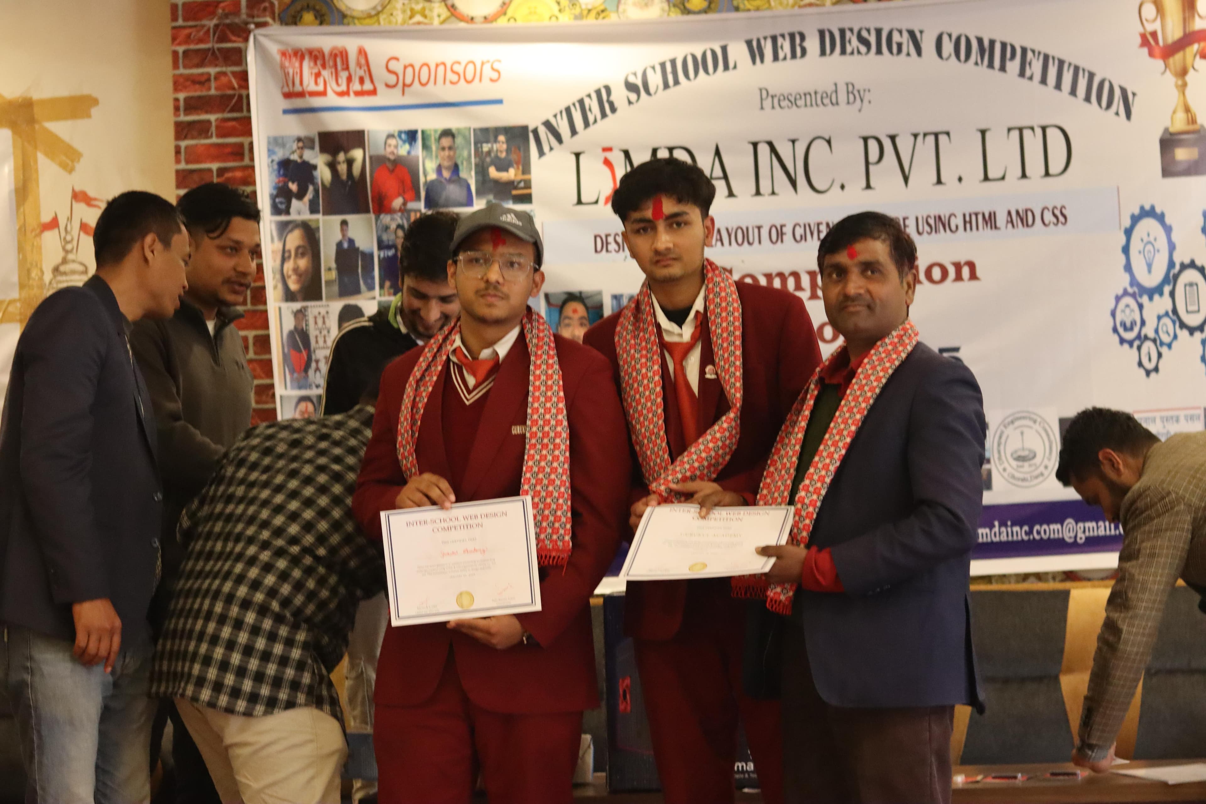 Winning of Web Design Competition